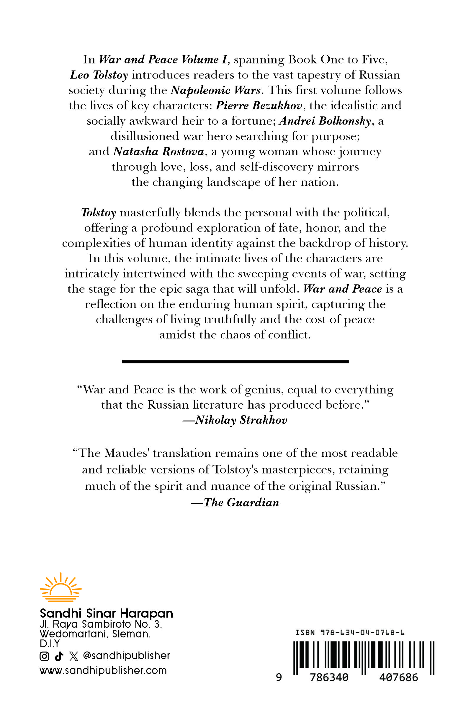 War and Peace by Leo Tolstoy - volume 1 - Image 2